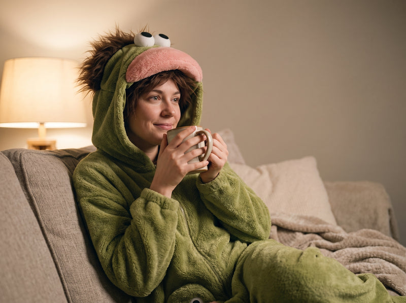 Hood up, frog on